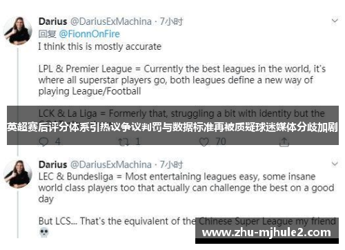 英超赛后评分体系引热议争议判罚与数据标准再被质疑球迷媒体分歧加剧 英超赛后评分体系引热议争议判罚与数据标准再被质疑球迷媒体分歧加剧