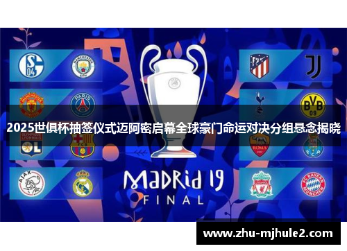 2025世俱杯抽签仪式迈阿密启幕全球豪门命运对决分组悬念揭晓 2025世俱杯抽签仪式迈阿密启幕全球豪门命运对决分组悬念揭晓