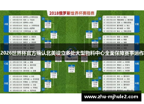 2026世界杯官方确认北美设立多处大型物料中心全面保障赛事运作